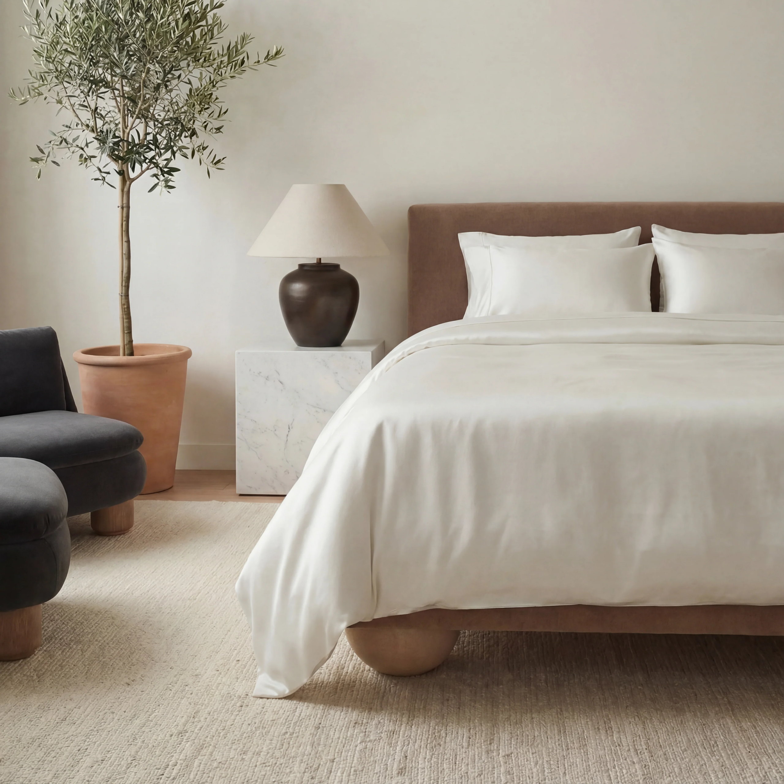 Ettitude bedding in styled bedroom