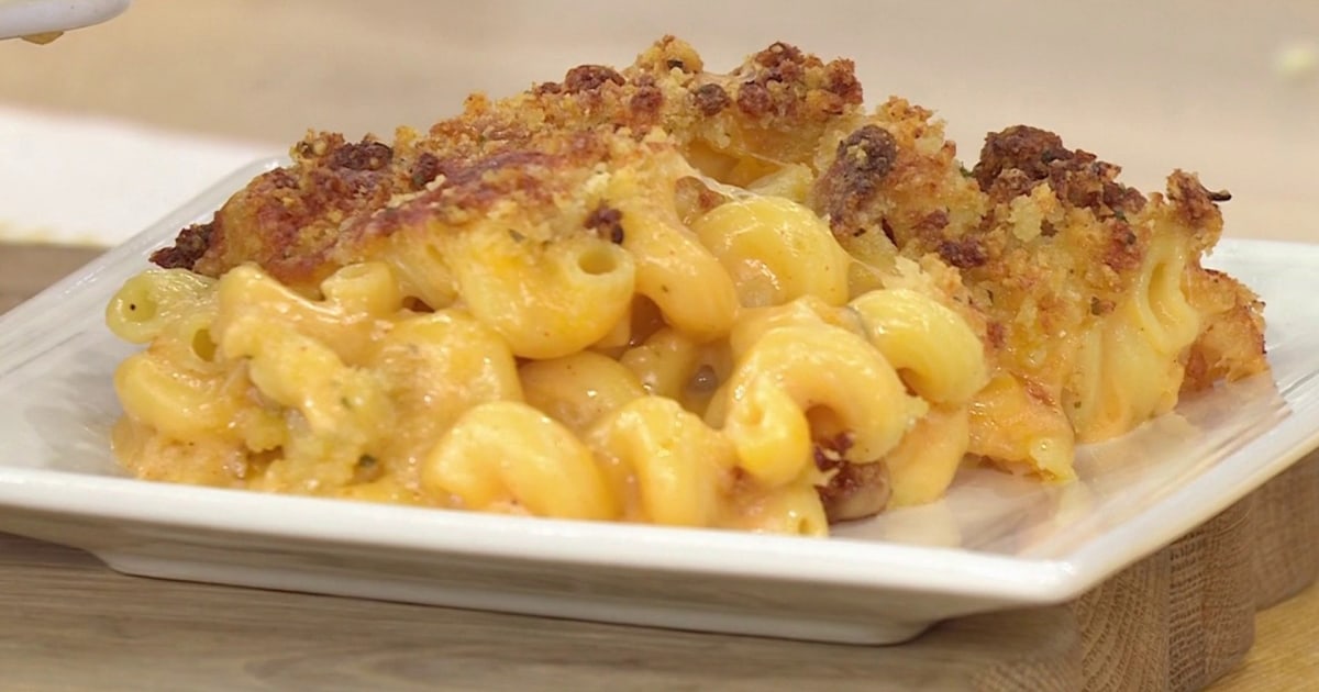 TODAY Show segment on baked mac and cheese and vanilla bean sheet cake
